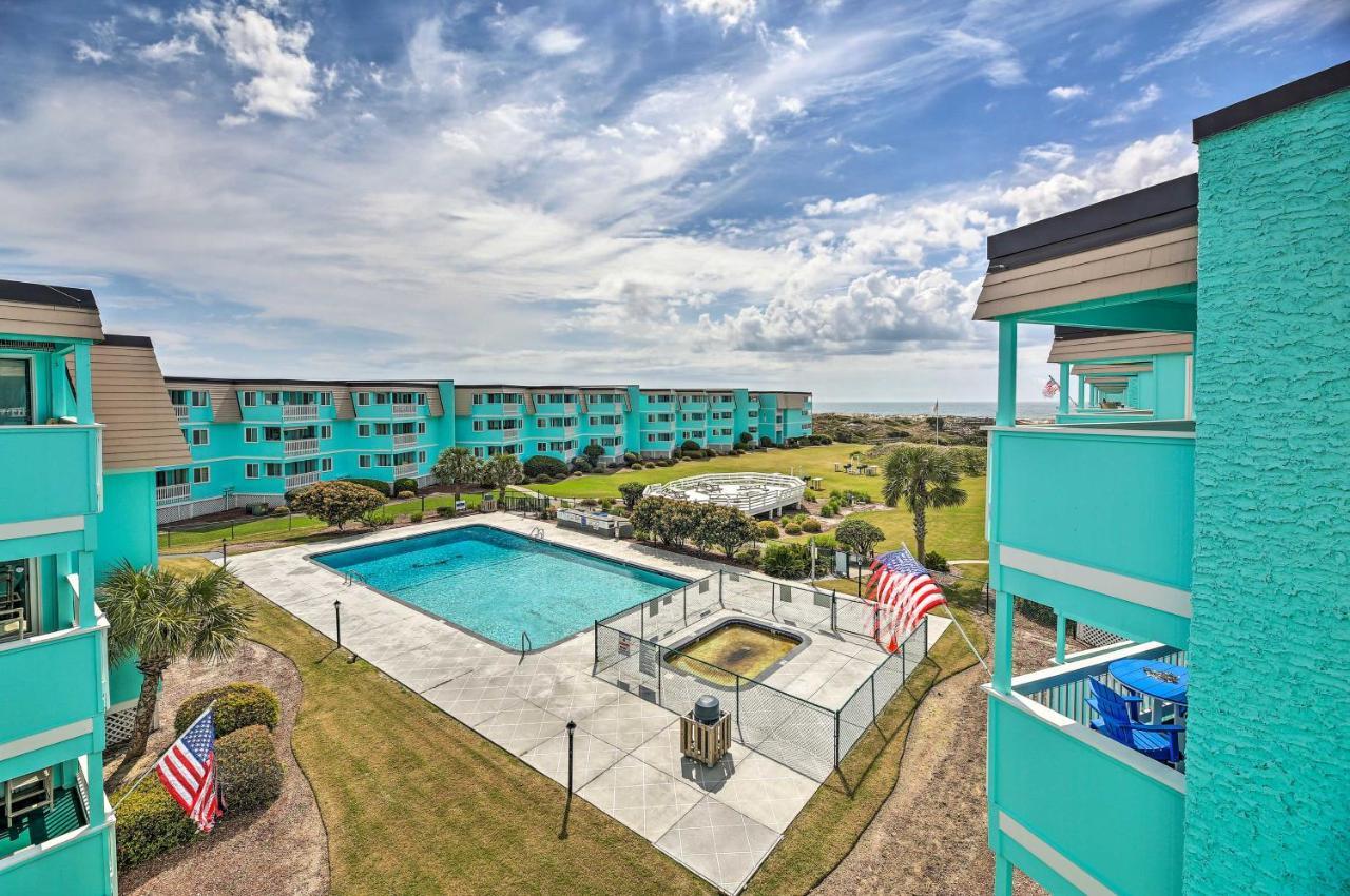 Beachfront Condo With Boardwalk And Pool Access! Атлантик-Бич Экстерьер фото