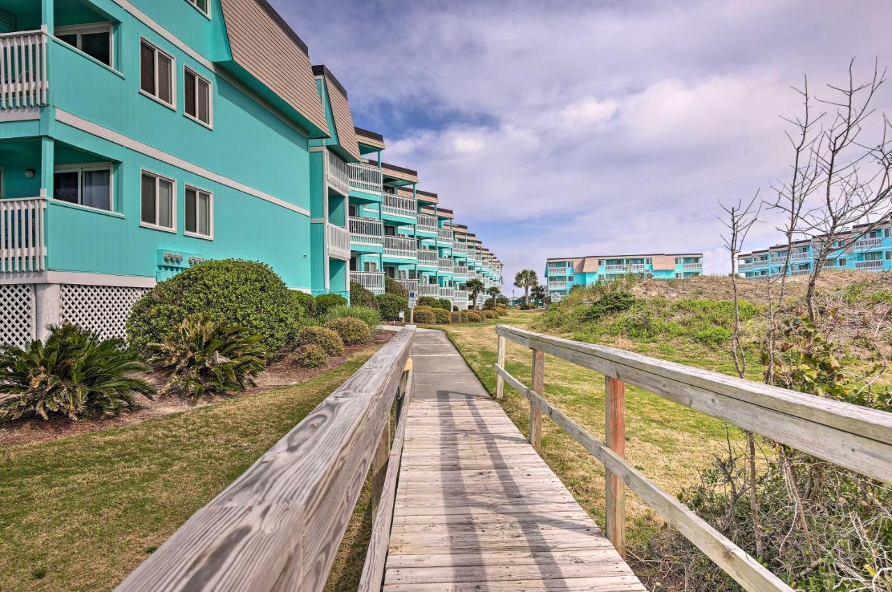 Beachfront Condo With Boardwalk And Pool Access! Атлантик-Бич Экстерьер фото